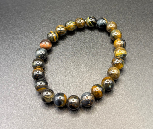 Tiger’s Eye Crystal Beaded Bracelet