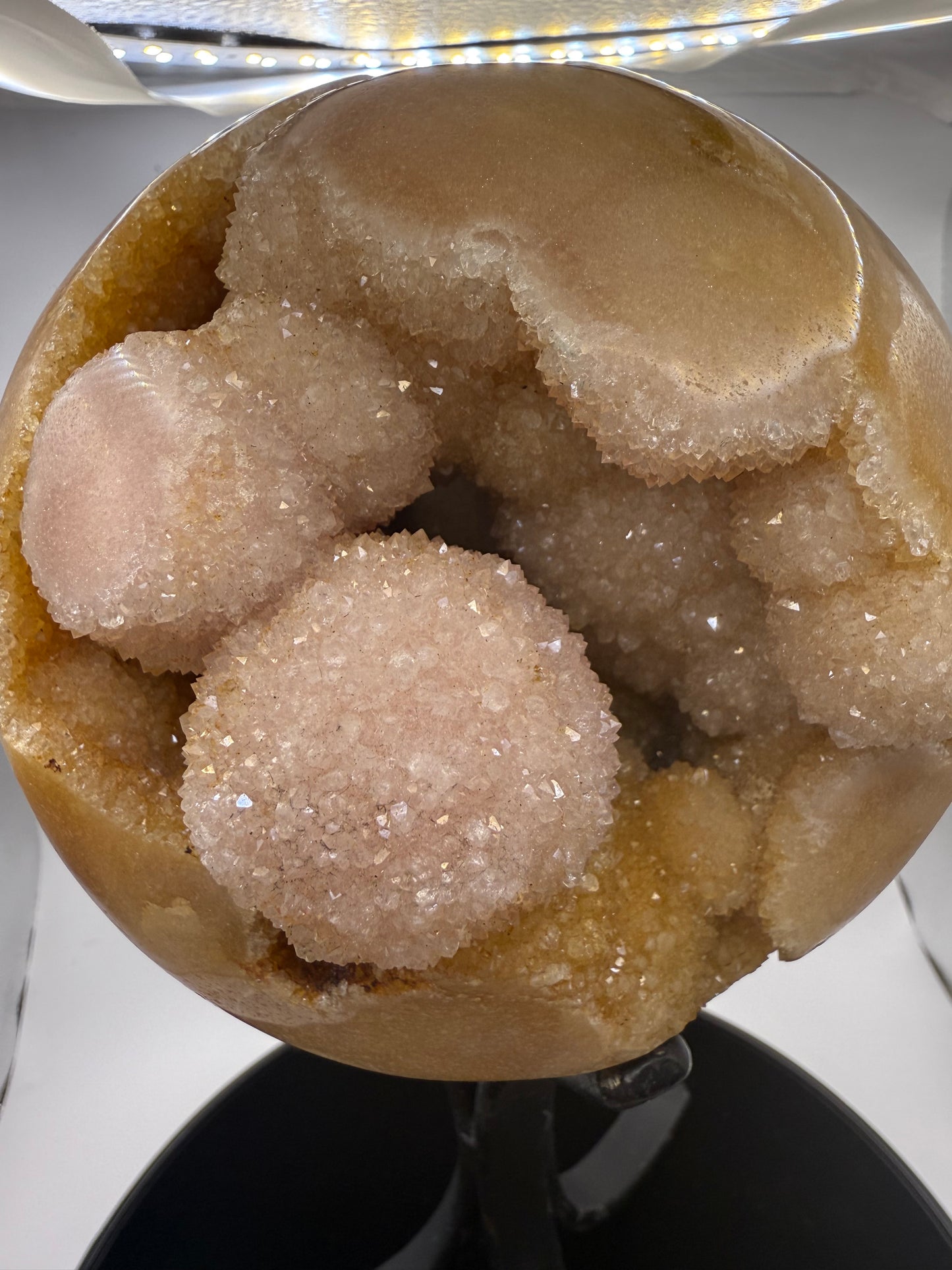 Rare Pink Amethyst Sphere