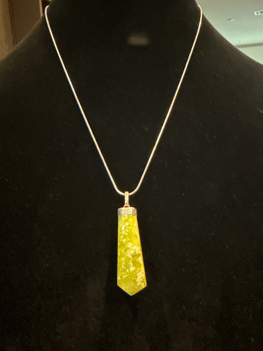 Citrine Point Pendant Necklace (Charged by Lionsgate + Full Moon