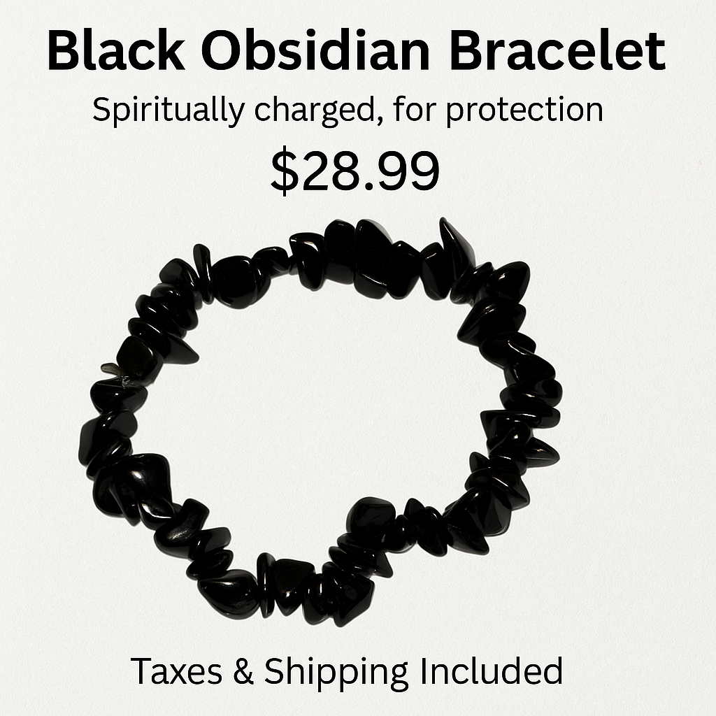 Black Obsidian Protection Bracelet