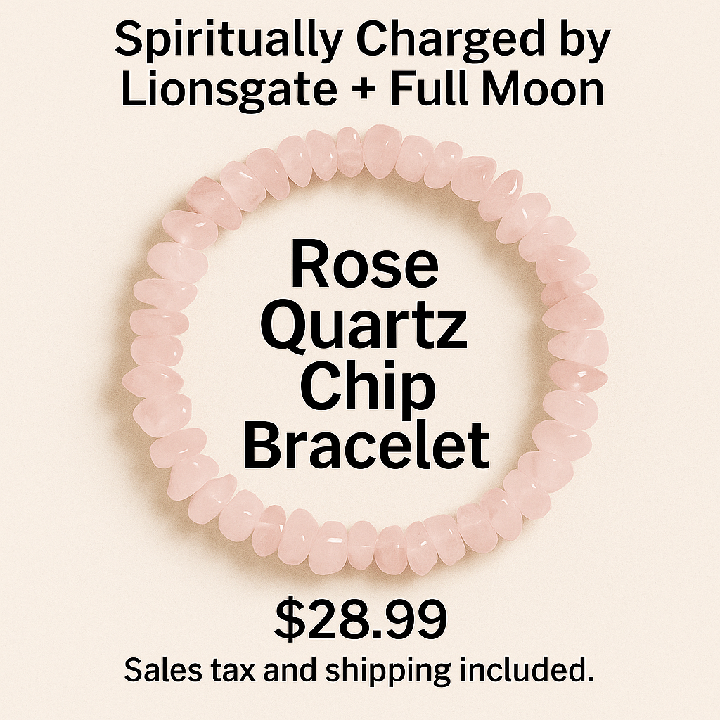 Rose Quartz Chip Bracelet