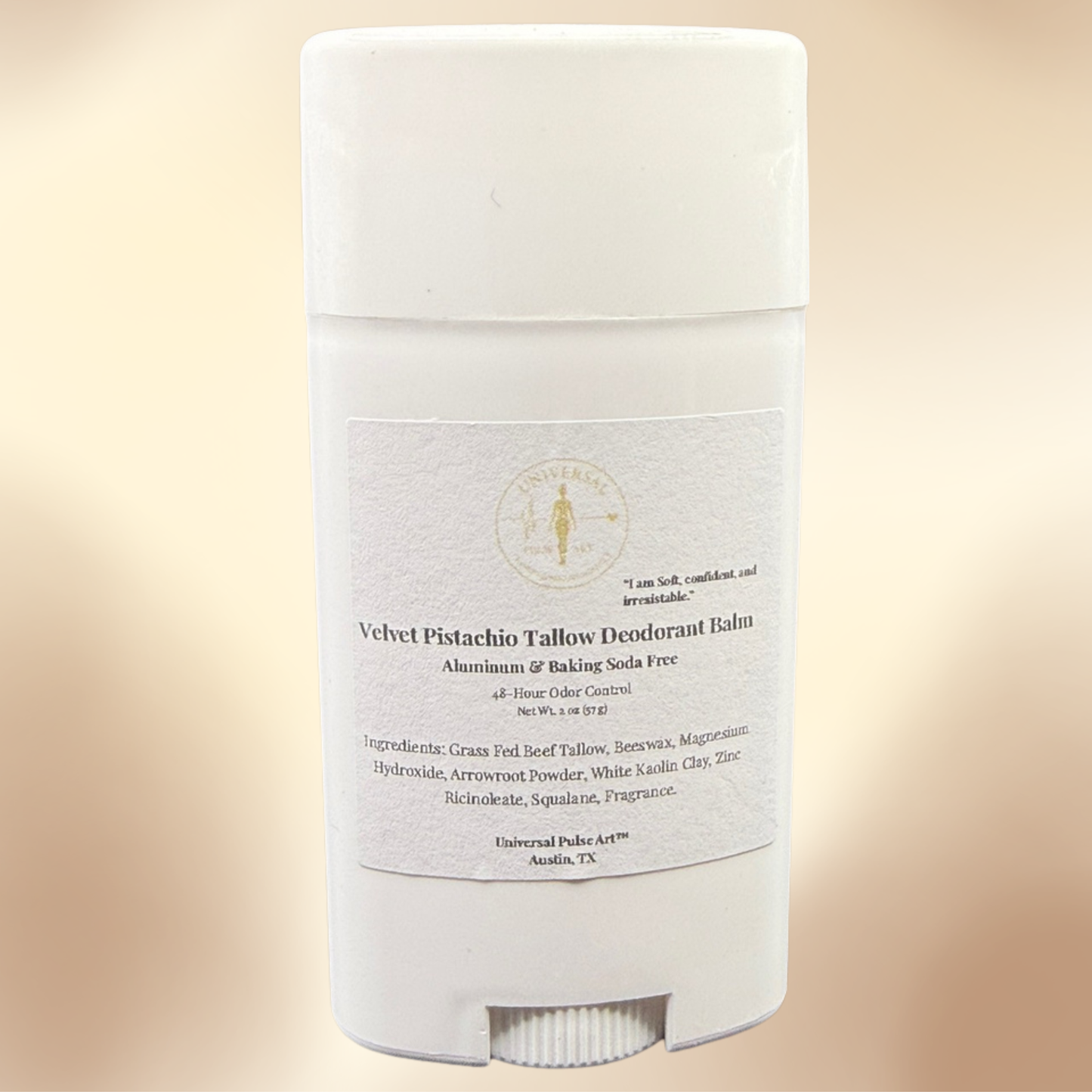 Velvet Pistachio™ Tallow Deodorant Balm– Aluminum & Baking Soda Free
