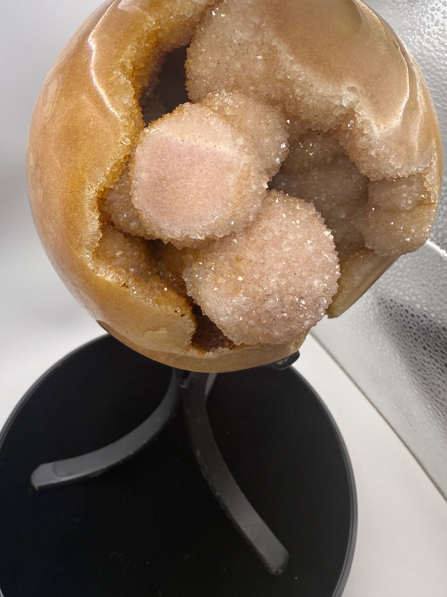 Rare Pink Amethyst Sphere