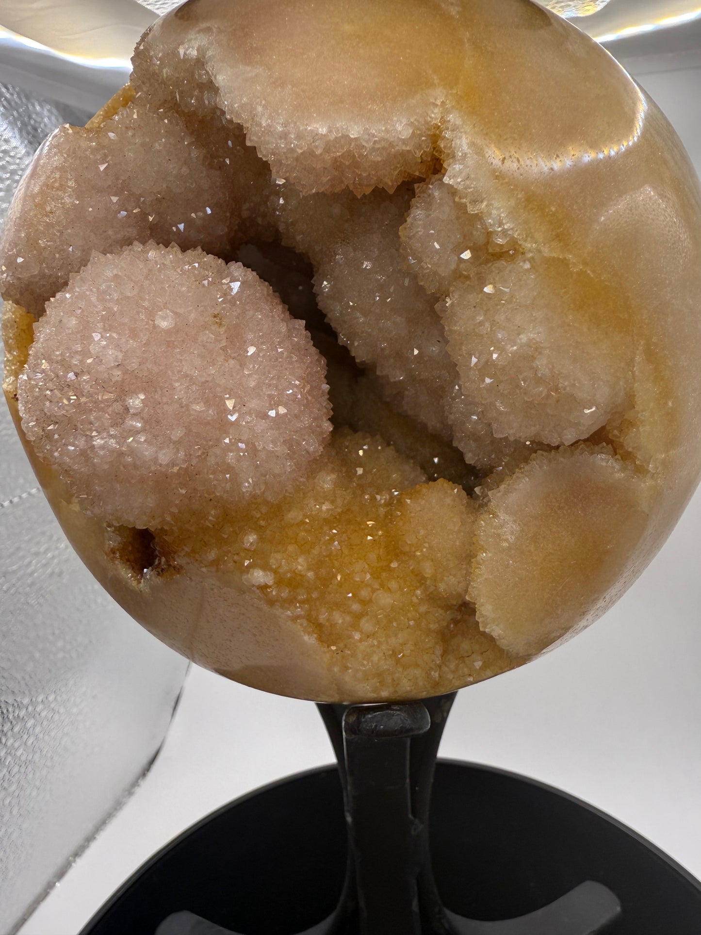 Rare Pink Amethyst Sphere