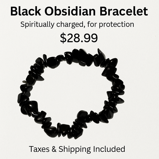 Black Obsidian Protection Bracelet