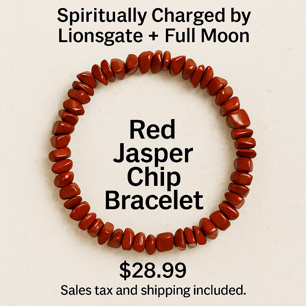 Red Jasper Chip Bracelet