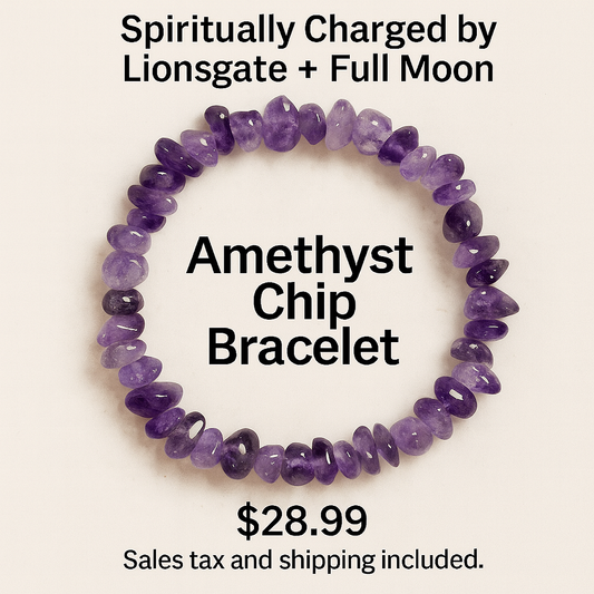 Amethyst Chip Bracelet