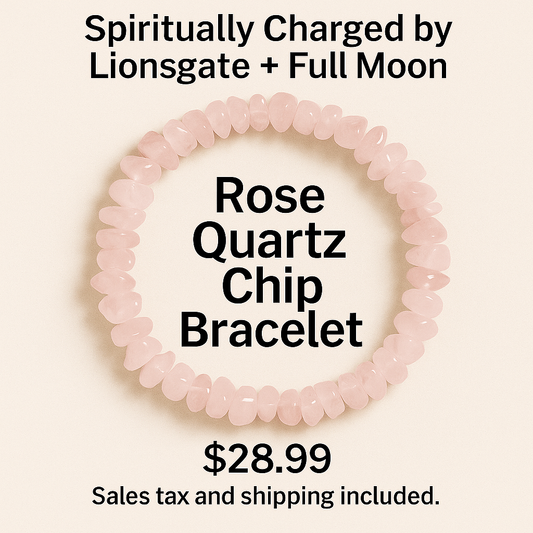 Rose Quartz Chip Bracelet