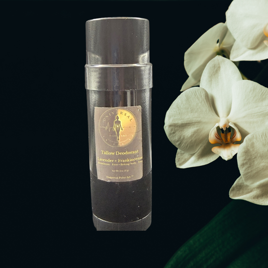 Tallow Deodorant – (Lavender+Frankincense) Aluminum Free, Baking Soda Free