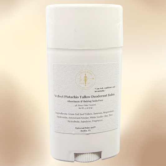 Velvet Pistachio™ Tallow Deodorant Balm– Aluminum & Baking Soda Free